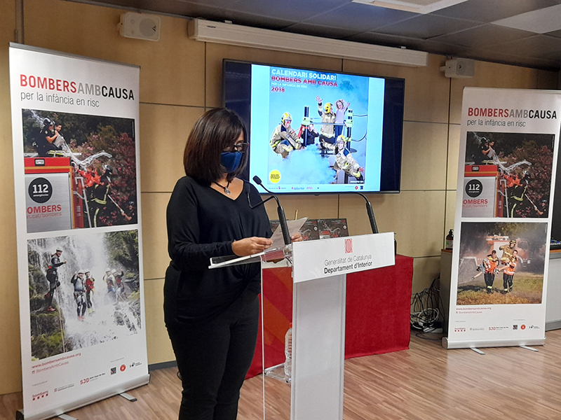 Núria Iglesias, cap de premsa de Bombers de la Generalitat