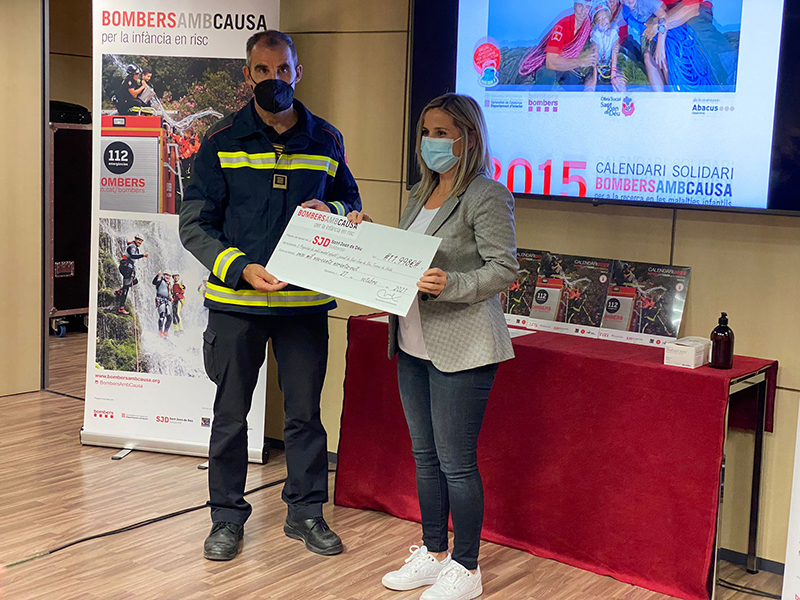 Lliurament xec a Sant Joan de Déu Terres de LLeida