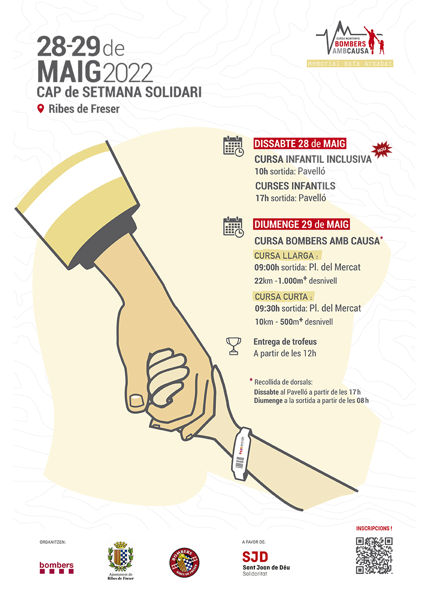 Cartell cursa muntanya - Bombers amb Causa