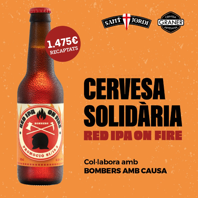 Cervesa solidàira amb bombers amb causa