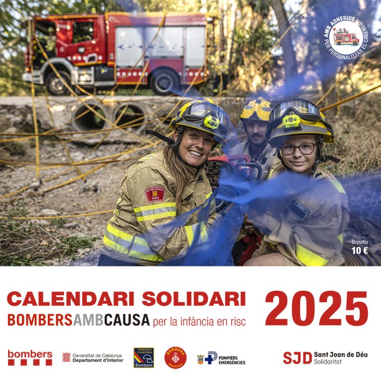 Portada calendari Bombers amb Causa 2025 (c) Pablo Tosco