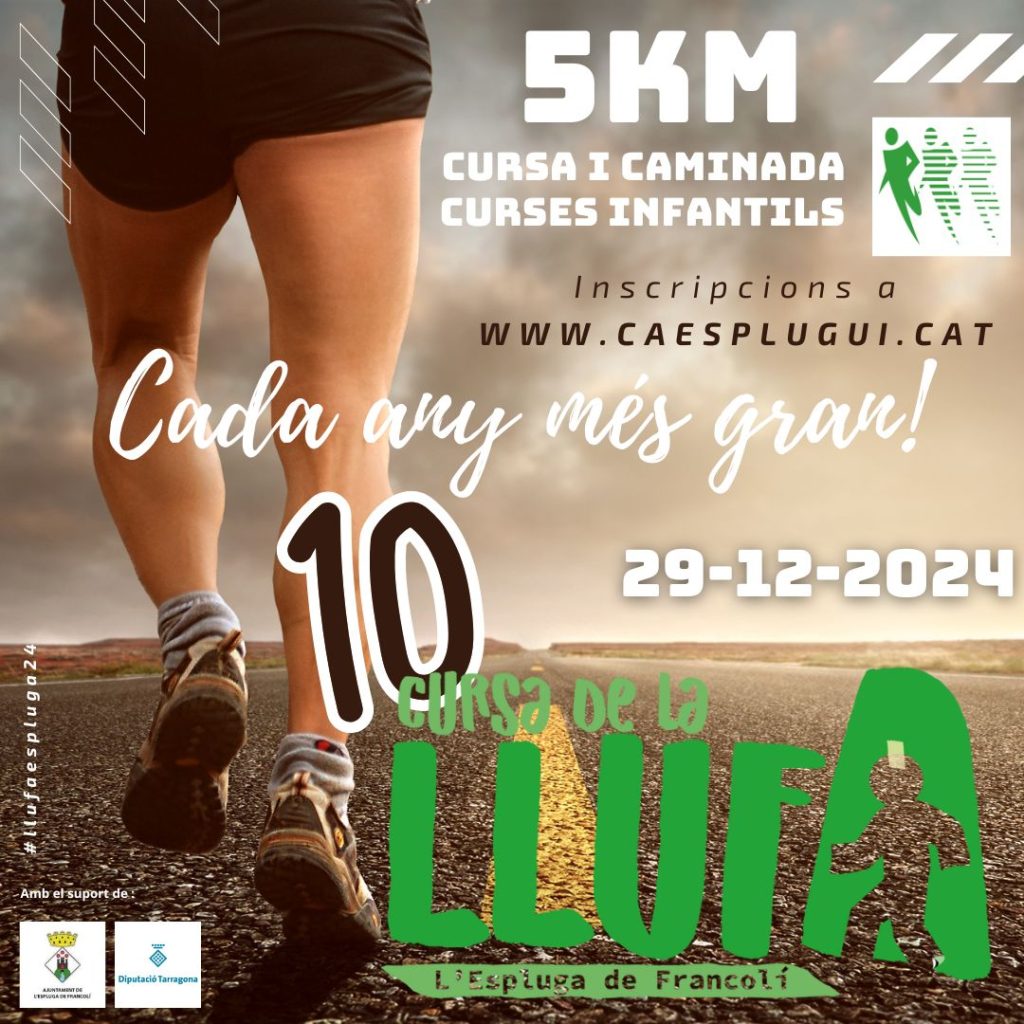Cartell 10a Cursa de la LLufa de l'Espluga de Francolí