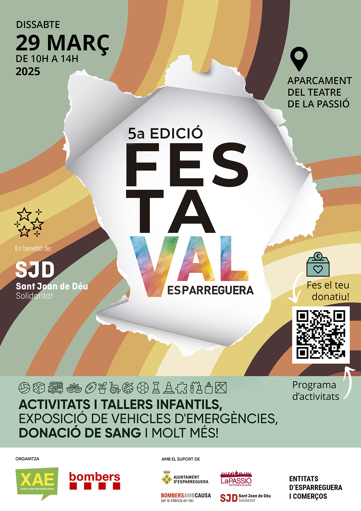 Cartell Festaval 2025, la festa dels valors a Esparreguera