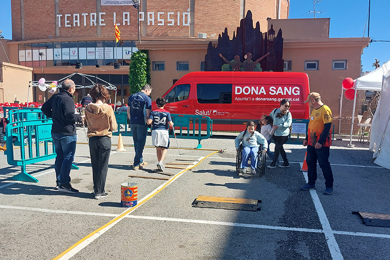 Festaval 2025 donació de sang i rercorregut inclusiu.