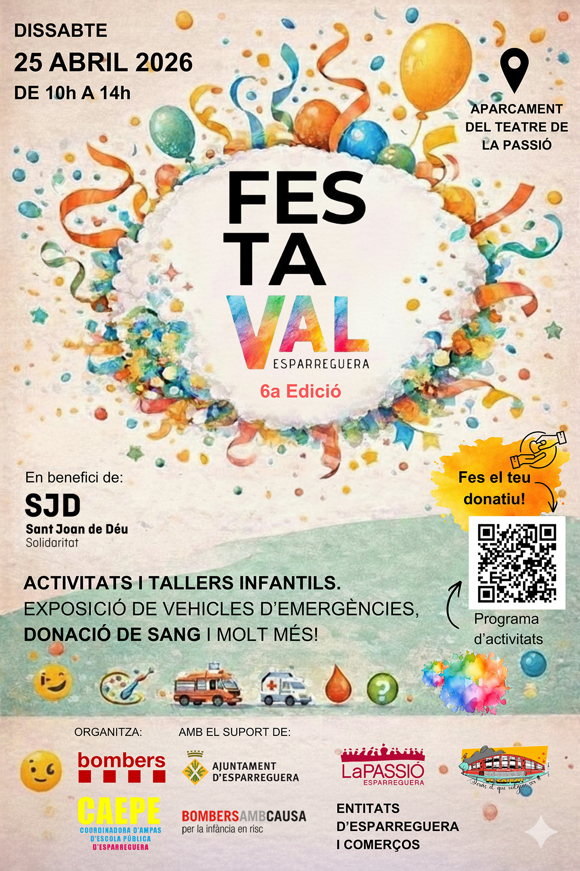 Cartell FESTAVAL 2026 - 1 Cartell Festaval 2026, la festa dels valors a Esparreguera