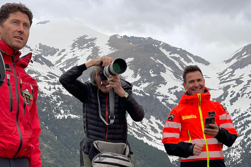 Sessió a Andorra pel calendari solidari Bombers amb Causa 2027
