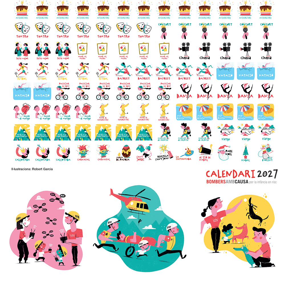 Adhesius_Robert-Garcia-BombersAmbCausa_2027 Adhesius Robert Garcia pel calendari Bombers amb Causa 2027